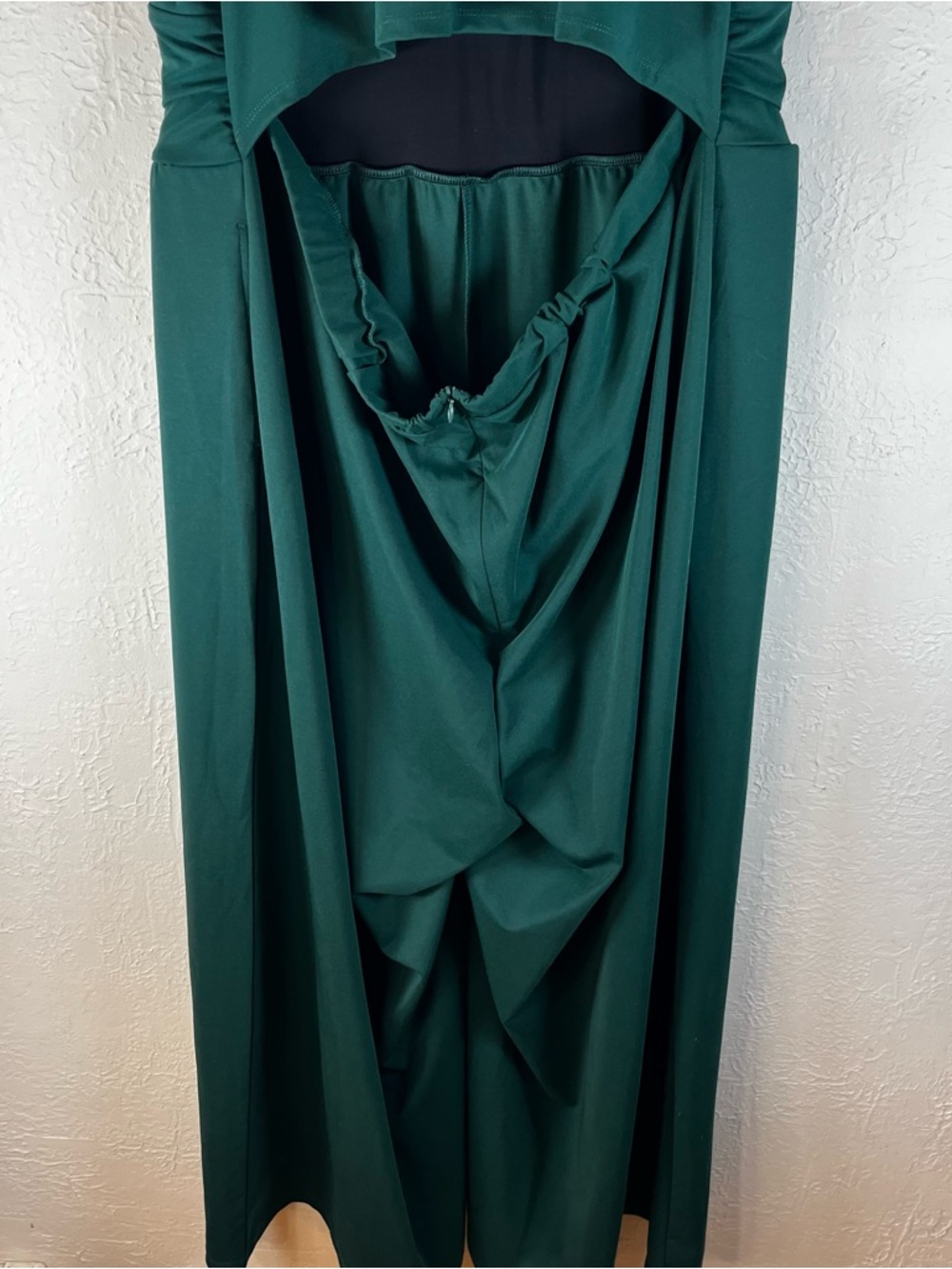 HALARA Deep Emerald Green Sleeveless Wide-Leg Jumpsuit - Picture 12 of 14